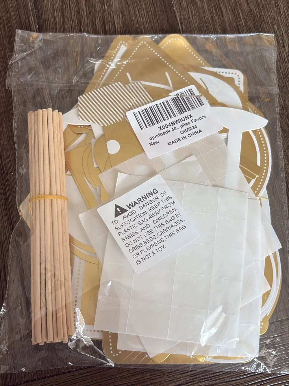 Gold Engagement Photo Booth Props Set for Bridal Shower & Wedding